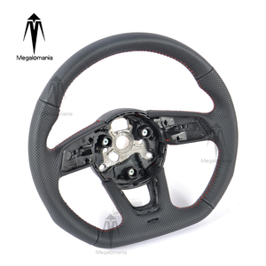 Volante de Cuero Completo para Automóvil B9, Compatible con Modelos Nuevos y Antiguos para <span class=keywords><strong>Audi</strong></span> <span class=keywords><strong>A1</strong></span> C7 C8 B8.5 B9 <span class=keywords><strong>S3</strong></span> S4 S5 S6 S7 S8 R8 TTS TT TTRS - Product Image 2