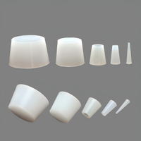 Bouchon conique en silicone de qualité alimentaire, étanche et anti-poussière, pour sceller les trous, personnalisable, capuchon en silicone blanc