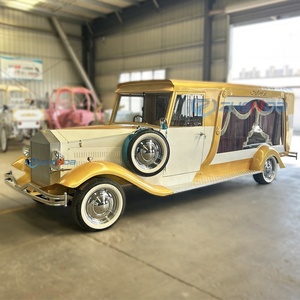 European Classic Style Funeral Coffin Car Funeral Ceremony Coffin Carriage <b>Trailer</b> Popular Electric Funeral Buggy - Product Image 1
