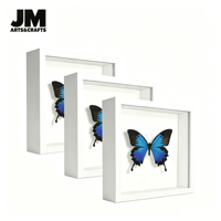Cadre en Bois MDF Personnalisé en Gros 8x8 8x10 10x10 12x12 Pouces A4 A3 - Boîte à Ombre pour Affichage Mural & Fleurs Séchées