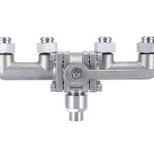 Válvulas de Bola Criogénicas DQS25A DN25 ODM de 5 Vías para Desviación de Gas Natural Licuado (GNL) a Granel - Product Image 1
