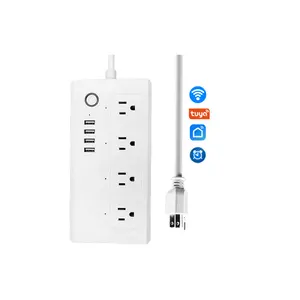 10A chúng tôi loại tuya điều khiển từ xa Wifi đa cửa hàng USB cổng thông minh Power Strip với mở rộng ổ cắm