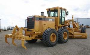 Niveleuse Caterpillar 16H d'origine, niveleuse d'occasion bon marché USA Cat 16H à bas prix à Shanghai - Product Image 3