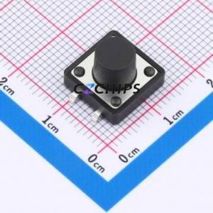SMG-03T-H085A1 Tactile Switch SMD-4P,12x12mm Switch Single Pole Single Throw Round Button 2.5N 12mm - Product Image 1