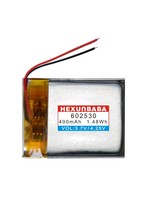 Baterai Lithium Ion Li-Ion Polimer 3.7V 400mAh 602530 2 Kabel untuk Earbud, Smartwatch, Speaker, MP3, GPS, HEADPHONE, HEADSET, TWS L257