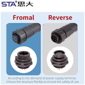 E10 IP67 Wasserdichter Außengewinde mit Außengewinde, gerader Stecker, install ierbarer Stecker 2 3 4 5 6 7 8 10 12-polig - Product Image 3