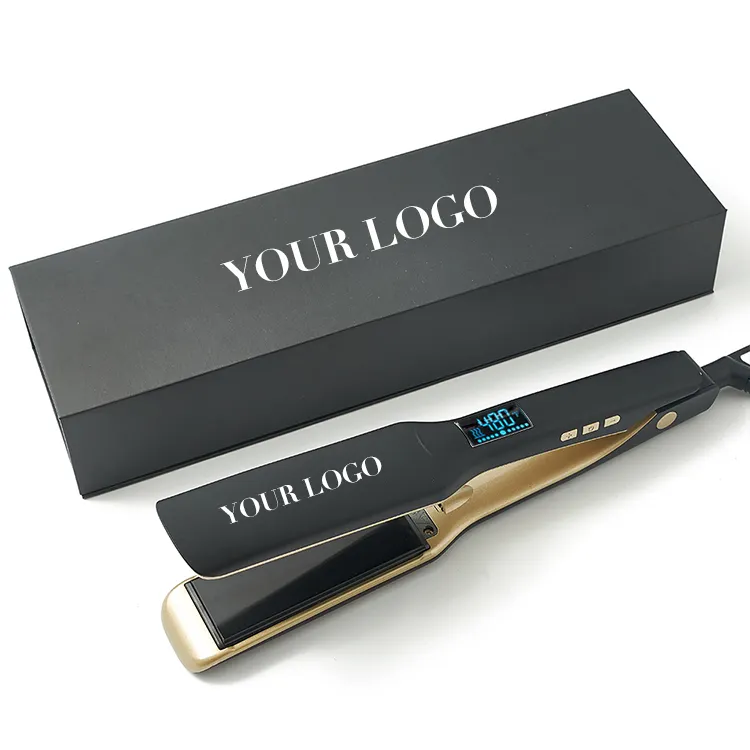 High Quality Customize Titanium Hair Straightener professional Flat Irons For Keratin Use Private Label Iron