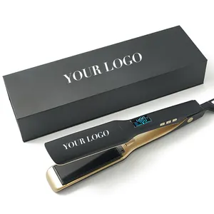 Hair Hair Straightener High Quality Customize Titanium Hair Straightener Professional Flat Irons For Keratin Use Private Label Iron