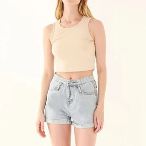 Débardeur court côtelé sans couture pour femme, style Y2K, moulant et amincissant, sexy, décontracté et basique - Product Image 5