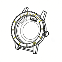 Kit de boîtier de montre personnalisé OEM d'usine de Hong Kong de 60 ans, haute précision CNC, acier inoxydable 316L, boîtier de plongée, solution de montre de luxe