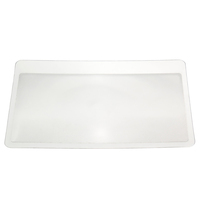 Mini 3X Magnifying Glass Credit Card Size Fresnel Lens Portable Plastic Business Card Magnifier 85x55mm