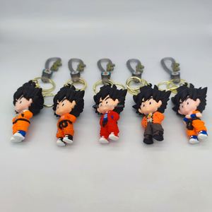 Nouveau <span class=keywords><strong>porte</strong></span>-clés Son <span class=keywords><strong>Goku</strong></span> en PVC 3D, figurine d'anime, souvenir, 5 designs - Product Image 4