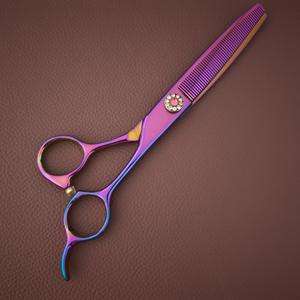 Tijeras de Peluquería Canina Scissors Factory, Acero 440C, 7 Pulgadas, Diseño de Color Vibrante - Product Image 4