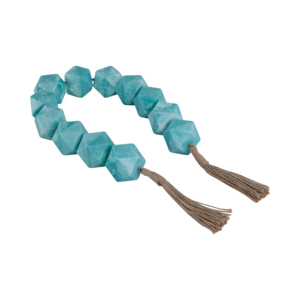Ghirlanda di perline geometriche con nappe per decorazioni per la casa, l'ufficio e la stanza, elemento decorativo per scaffali o tavolini da caffè. - Product Image 2
