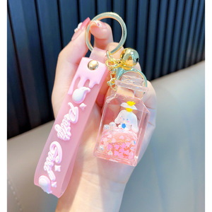 Porte-clés liquide en acrylique personnalisé, porte-clés liquide en acrylique de dessin animé, porte-clés <span class=keywords><strong>bouteille</strong></span> flottante, <span class=keywords><strong>bouteille</strong></span> carrée en cristal flottante - Product Image 6