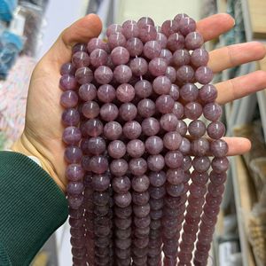 Perles rondes en quartz rose naturel <span class=keywords><strong>de</strong></span> <span class=keywords><strong>Madagascar</strong></span> <span class=keywords><strong>de</strong></span> 10 mm, perles en cristal rose, accessoires <span class=keywords><strong>de</strong></span> bijoux semi-finis pour bricolage - Product Image 5