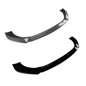 Mercedes-Benz GLB-Class X247 Front Lip Splitter Carbon Fiber Texture ABS 2020-2023 Piano Black - Product Image 5