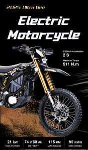 Nouveau modèle 2025 – Vélo de route électrique 21,5 kW Brushless Ultra avec cadre en aluminium forgé, vitesse 80 km/h – Ultra Bee 2025 – Nouveau modèle 21 kW Ultra Aluminium Fr - Product Image 6
