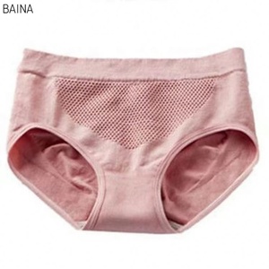 Girl Style Ice Silk Mid-Waist Hip-Lifting Breathable Everyday Panty Comfortable Triangle <strong>Underwear</strong> for <strong>Ladies</strong> Knitted Solid - Product Image 1
