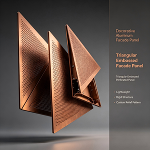 Panneau de mur-rideau en aluminium perforé, revêtement de façade, décoration extérieure de bâtiment, résistant aux intempéries, installation facile - Product Image 4