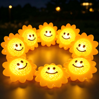 Lampe de nuit portable créative en forme de tournesol, alimentée par piles, pour adultes, idéale pour les fêtes, la décoration, comme lampe d'ambiance et accessoire de réception