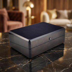 Caja de Regalo de Perfume y Cosméticos de Madera MDF de Lujo, Marca DS, Hecha a Mano, con Logotipo Personalizado, Acabado en Laca Rectangular, Impresión en Serigrafía - Product Image 2