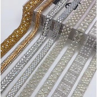 Selbstklebendes Kristall-Strass-Diamantband DIY Dekorations-Aufkleber mit Strassbesatz Bekleidungszubehör für Schneiderbedarf