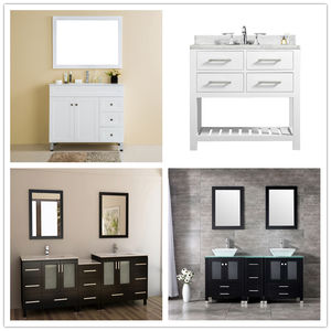 Meubles de salle de bain Ethan Allen Flair en bois avec deux vasques de 72 pouces <span class=keywords><strong>sans</strong></span> pieds - Product Image 6