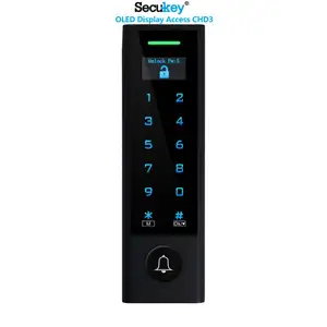 Secukey CHD3 WIFI RFID 리더 플라스틱 방수 OLED 독립형 액세스 컨트롤러 EM 13.56MHz 헤드레스트 모니터