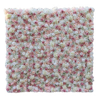 Dinding Bunga Pernikahan Persegi 8x8ft QiYing Victory AP172 Silk Ramah Lingkungan, Tahan Lama, Mirip Asli, Dekorasi Gulung Indoor/Outdoor