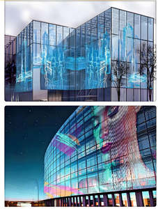 Écran LED transparent flexible en cristal haute transparence P6.5 pour intérieur et extérieur, film adhésif transparent pour affichage publicitaire sur verre - Product Image 6