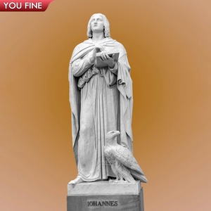 Escultura de San Tomás de Mármol Blanco de Tamaño Real Personalizada para Iglesia, Estatua de los Doce Apóstoles de Jesús - Product Image 3