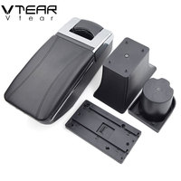 Boîte de rangement centrale Vtear pour accoudoir de voiture, accessoires de style automobile pour Kia Picanto, en ABS