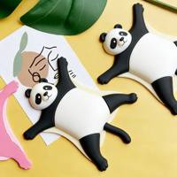 Sous-verre en silicone motif animal, dessin animé, support de tasse universel antidérapant pour table