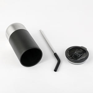 Tasse à café de voyage en acier inoxydable 16oz sans Bpa avec couvercle en paille de silicone - Product Image 5