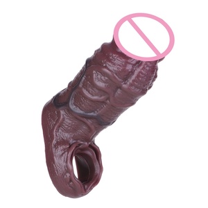 Funda de Silicona Premium para Pene S8120-HY de 6 cm de Ancho con Anillo para el Pene, Extensor de Pene para Juego en Pareja, Sensación de Piel, Juguete Sexual para Hombres - Product Image 3