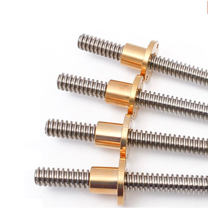 Vis à billes de haute résistance de grade 8.8 T8, <span class=keywords><strong>tige</strong></span> <span class=keywords><strong>filetée</strong></span> trapézoïdale en acier inoxydable de 8 mm pour imprimante 3D, machine CNC, axe Z DIN975 - Product Image 5