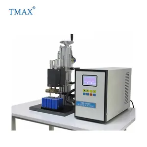 Máquina de solda de ponto dc da marca tmax tab pneumática, modo de solda contínua para bateria de lítio