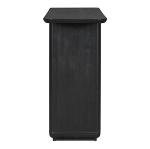 Modern Solid Wood <b>Console</b> <b>Table</b> with Curved Corners and U-Base Design for Living Room & Hotel Use Easy Placement - Product Image 5