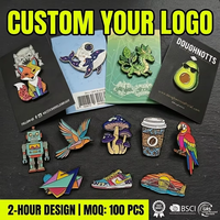 Vente en gros usine de pin's personnalisés tendance et mignons, badges métalliques avec logo, broches, pin's en émail dur et doux, et pin's de revers pour les jours importants