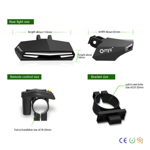 オムニバイクライト自転車アクセサリースマートサイクルLEDライトリモコンライト - Product Image 4