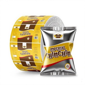 Film en rouleau laminé métallique en aluminium haute barrière imprimé sur mesure pour emballage de chips en sachet - Product Image 3