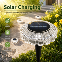 Lampes solaires encastrées pour l'extérieur, pour patios, jardins, pelouses, style campagnard, commande manuelle, lumineuses