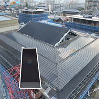 Tuiles solaires photovoltaïques BIPV de 120W à haut rendement pour toitures – Nouveaux matériaux de construction solaires