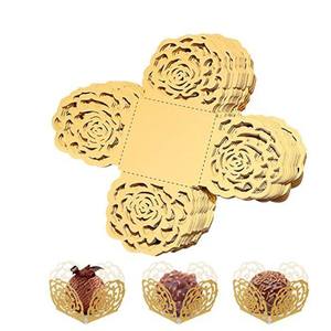 50 pièces de gobelets en papier pour truffes, doublures, gobelets en papier pour chocolat, emballage en papier pour chocolat, pour muffins, cupcakes, décoration de mariage et d'<span class=keywords><strong>anniversaire</strong></span> - Product Image 2