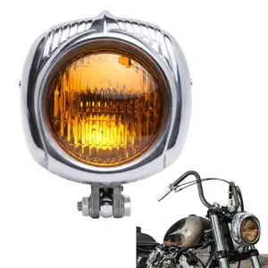 Faro Retro Para motocicleta Harley cafe racer, 4,5"