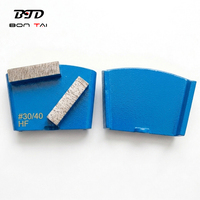Blocs de ponçage diamantés, sabots de ponçage diamantés trapézoïdaux, outils de préparation des surfaces en béton pour le nivellement des sols