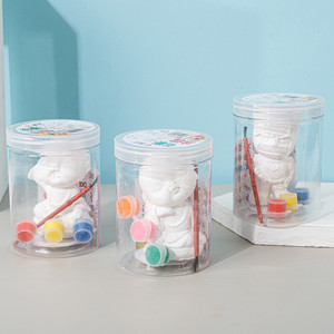 Tự làm màu thạch cao búp bê với bao bì hoàn chỉnh, sáng tạo Gốm và thạch cao sơn thủ công Bộ dụng cụ - Product Image 3