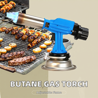 Outils de camping professionnels, torche à gaz butane à micro-buse céramique piézoélectrique, allume-feu pour barbecue