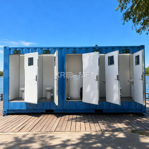 Cabine de toilettes préfabriquée pliable pour l'extérieur, conteneur 2025, toilettes publiques, cabine de douche, siège de toilettes, commerce - Product Image 2